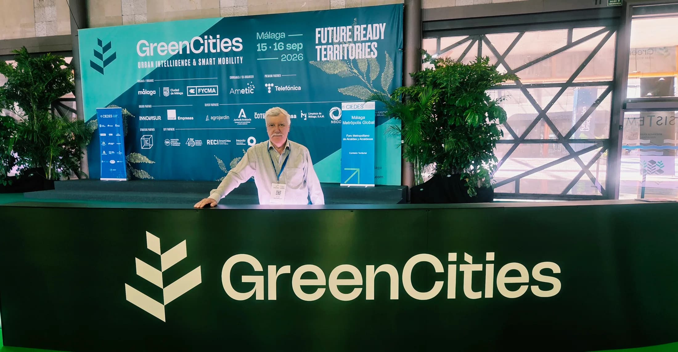 One of the Weise Logik owners at the GreenCities event